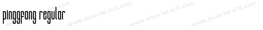 pinggfang regular字体转换